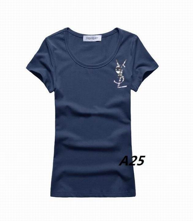 YSL short round collar T woman S-XL-103